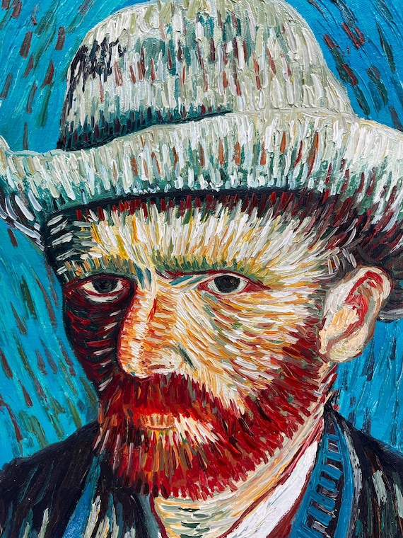 Self-portrait With Grey Felt Hat (after Vincent Van Gogh) – Hand