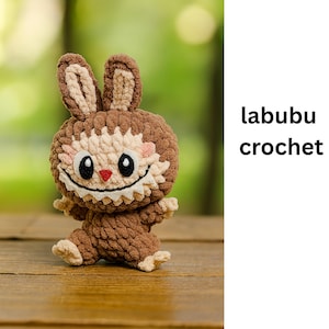 Labubu Crochet Pattern PDF, Cute Amigurumi Monster Toy, Digital Download, Gift Crochet for Halloween or Birthday, cute labubu crochet file