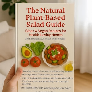 Nature in a Bowl – Mediterranean Vegan Salad Guide with Dakos Recipe  l Clean Plant - Based eBook (Digital Download)