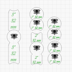 Steppers set 32mm - Laser cutting for skirmish games like Kill team etc
