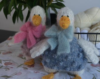 Alpaca Knitted Goose Plush Toy