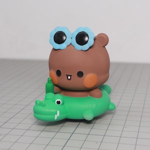 Personalized Bubu Dudu Figure/ DuDu crocodile figurine/ Bubu dudu figure / Cute couple gift /Couple Love
