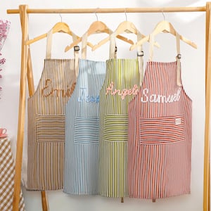 Benutzerdefinierte Kochschürze mit Tasche, personalisierte Schürze, Küchenschürze, Geschenk für Mama, Geschenk für Sie, Geschenk zum Kochen