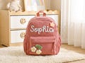 Personalized Corduroy Toddler Backpack,Custom Name School Bag,Back to school gift,Summer Camp Bag