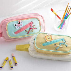 Large Capacity Pencil Bag, Preppy Pencil Case for School Supplies, Colourful Big Capacity Pencil Case, gifts for kids, Cute Pencil Bag