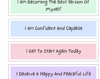 Title: Morning and Night Affirmations Bundle | Self Love Printable Set | Daily Reset and Evening Calm | Digital Download