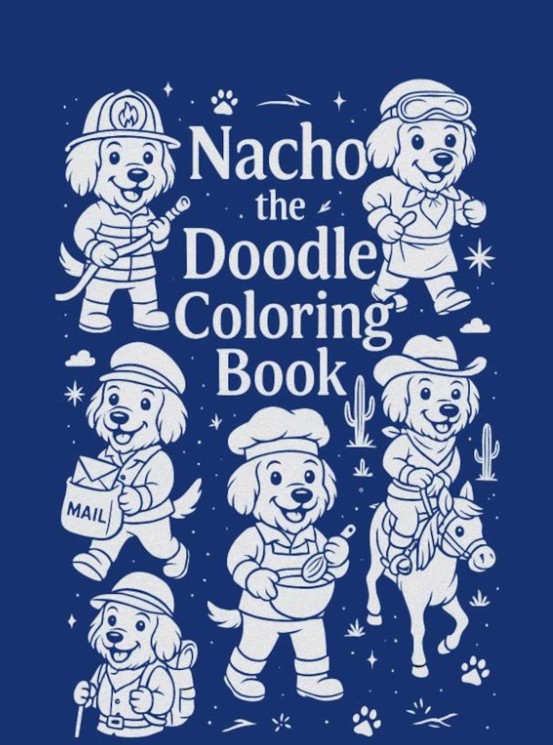 Nacho Problem Coloring Nacho the Doodle Coloring Book – Printable Dog Coloring Pages for Kids ...