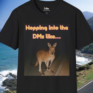 Funny Kangaroo T-Shirt | Casual Wear, Funny Gift, Animal Humor, Birthday Present, Trendy T-Shirt