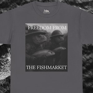 Freiheit vom Fischmarkt T-Shirt – Surreales Grafik-Shirt