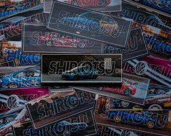 Pair Of Reckless Window Decals – Neo Chrome / Oil Slick – Pick Your Color – 8" X 2.9"