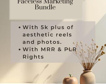 Faceless Digital Marketing Bundle | Content Creator Kit | Templates + Marketing Guide