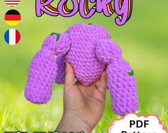 Rocky the Eridian Crochet Pattern | Sci-Fi Amigurumi Plush Toy (PDF Download) in English, German, French Languages.