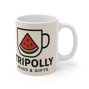 Watermelon Lover's 11oz Mug - Cute Gift for Summer, Birthday, Pool Party, Fun Coffee Cup, Unique Kitchen Decor