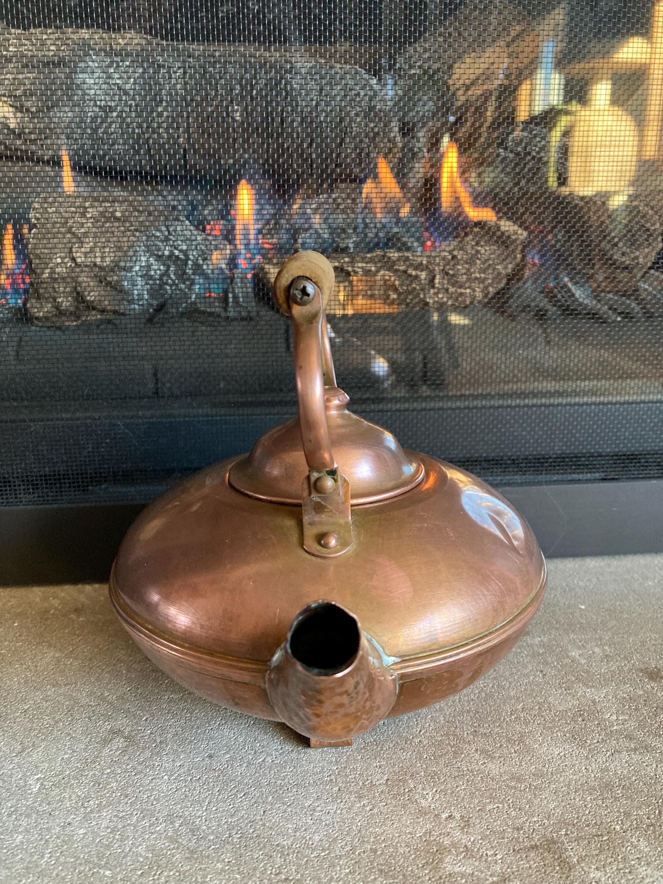 Vintage Gregorian Solid Copper Tea Kettle: Colonial Home Decor - Etsy