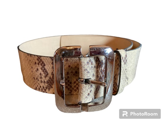 Ann Taylor Loft belt, Animal Print leather Belt, … - image 1