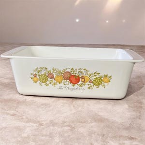 Vintage CorningWare La Marjolaine Bread Loaf Pan P-315-B Spice Maker Pattern