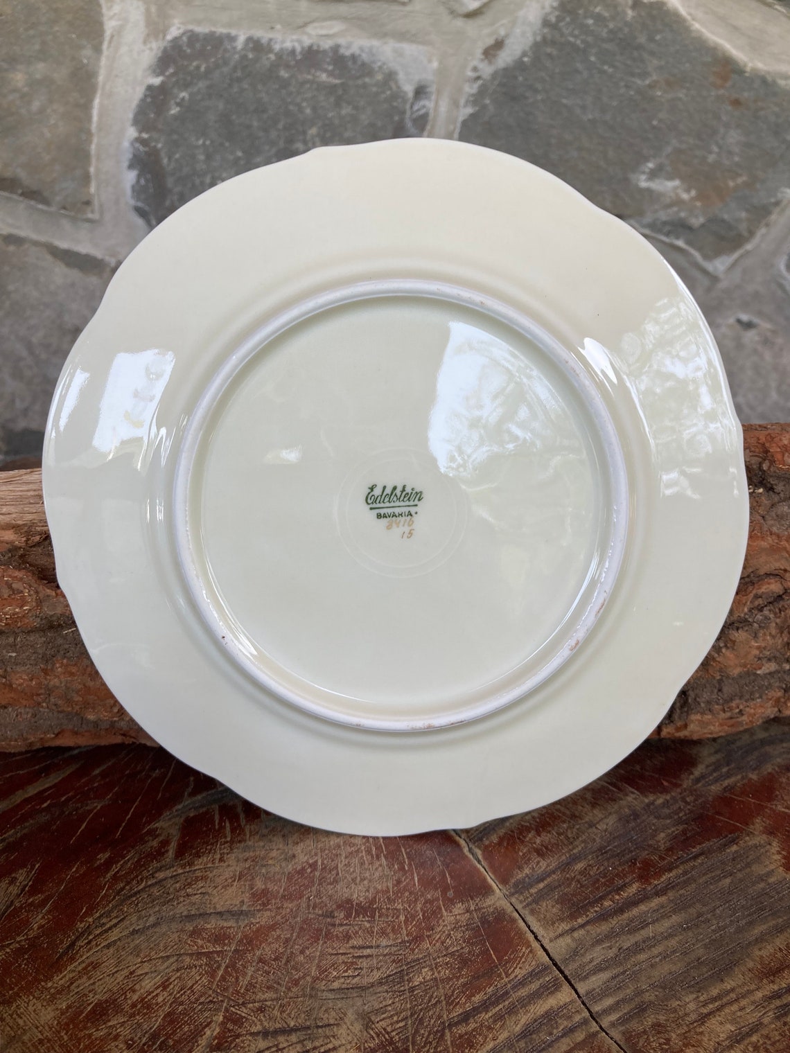 Edelstein Flower Salad Plate, Romantic Antique Tea Plate, Edelstein