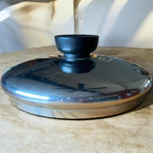 Tapa de repuesto Vintage Revere Ware de 5.5" (5 1/2"), cúpula de acero inoxidable, cacerola de 1 cuarto de galón.