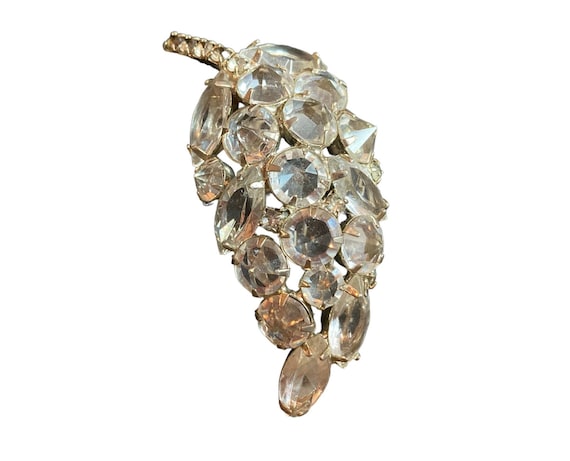 Schreiner of NY pin, Inverted Diamante Rhinestone… - image 1