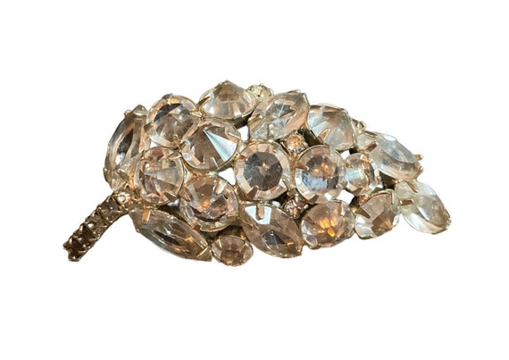 Schreiner of NY pin, Inverted Diamante Rhinestone… - image 2