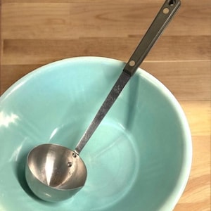 Ekco Flint Soup Ladle, Soup Stew Dipper tool, stainless steel kitchen utensil, retro kitchen tool, Made in USA