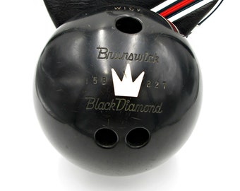 Vintage Brunswick Bowling Ball Black Beauty Bowling Ball Etsy