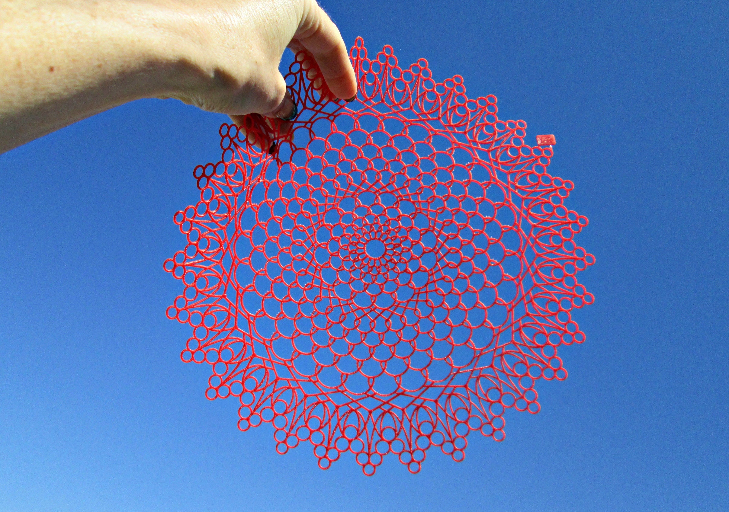 Large Plastic Vintage Doily Stencil | 10.25
