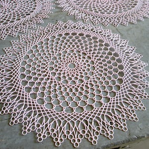 Very Large Plastic Vintage Doily Stencil | 11.75" Lace Plastic Doily | Perfect for Shabby Chic Decor, Crafts, or Scrapbooks | 1 Lace Stencil
