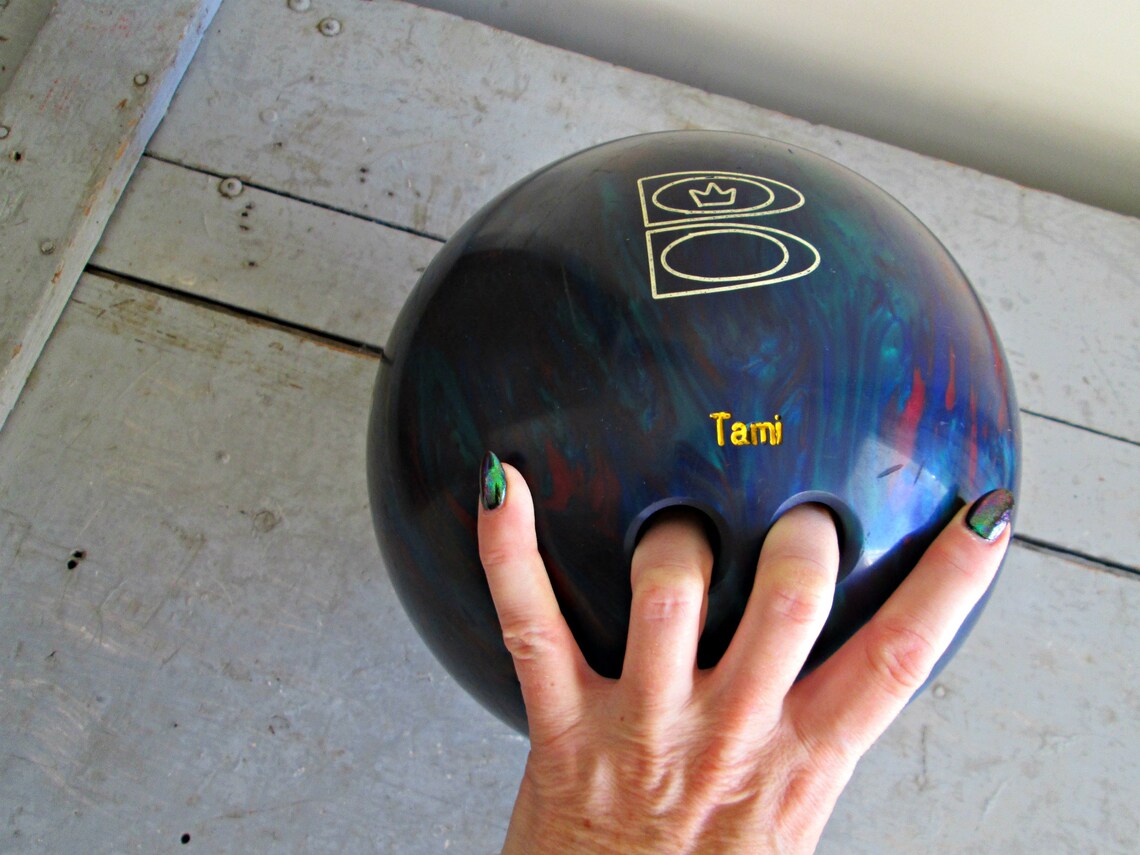 Vintage Brunswick Z Zone Bowling Ball EXCELLENT Blue Etsy