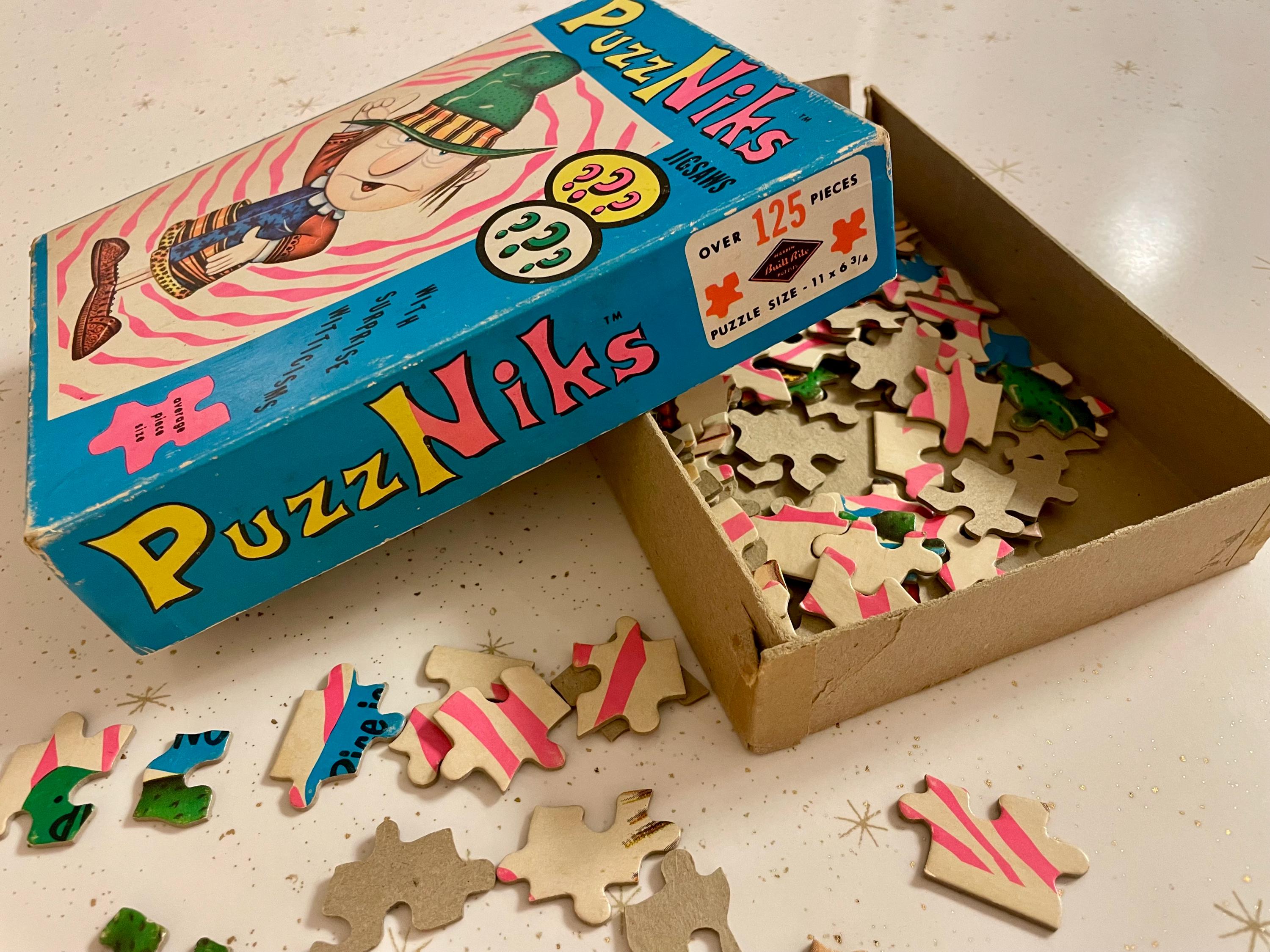 Vintage PUZZLNIKS Puzzle With Surprise Message, Warren Built-rite ...