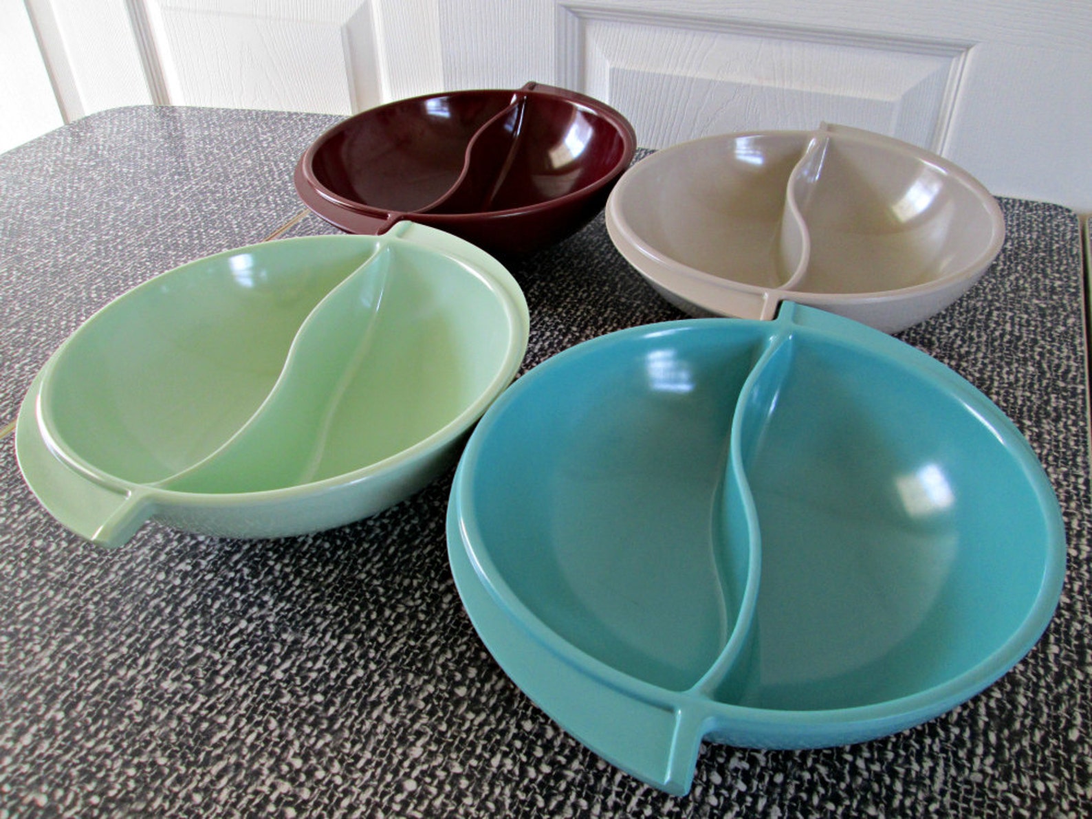 Vintage Boonton Winged Divided Bowl One 1 Serving Bowl Etsy