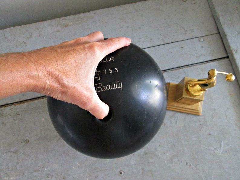 Vintage Brunswick Bowling Ball Black Beauty Bowling Ball Etsy Canada