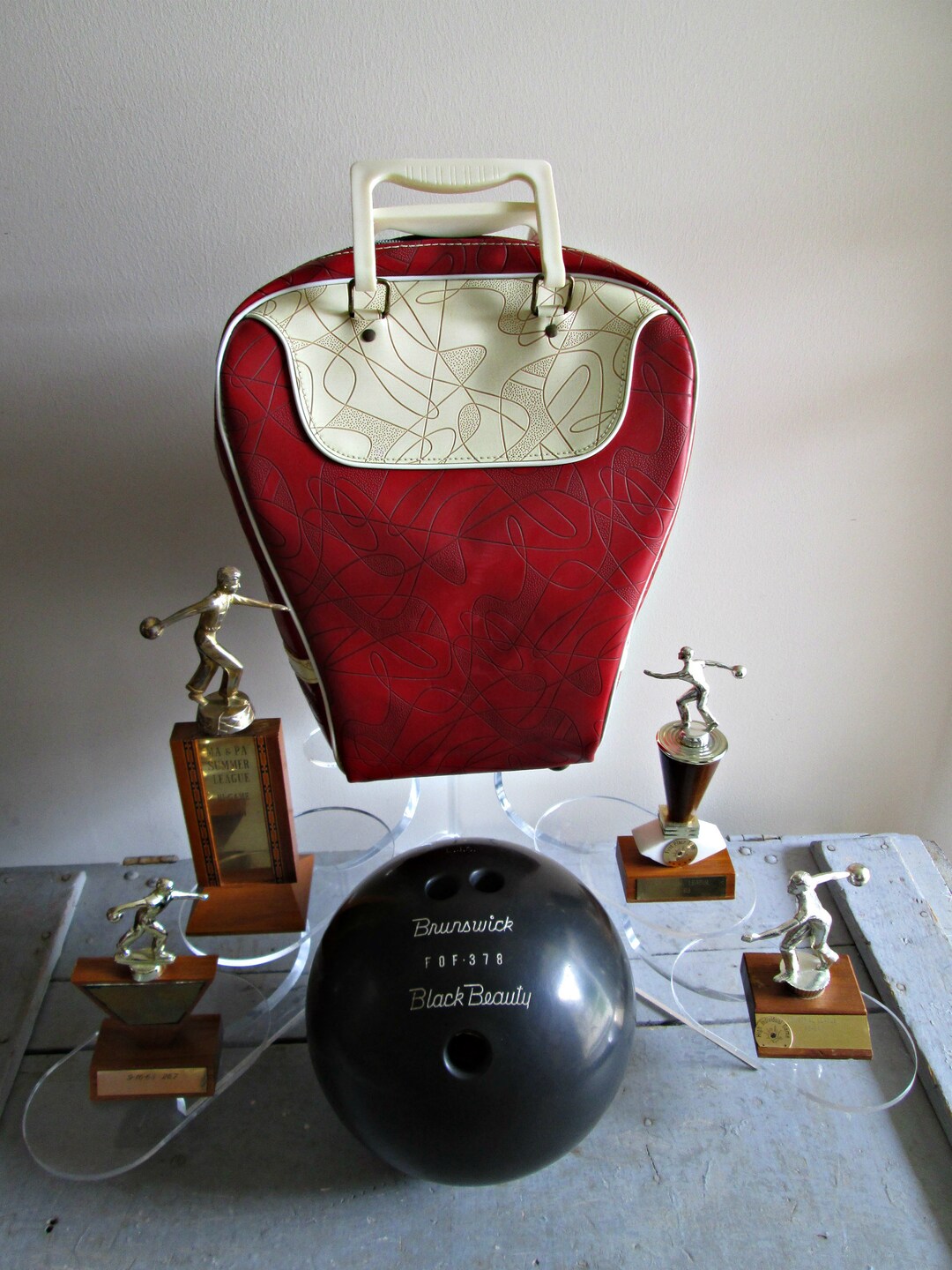 [emis] VINTAGE SQUARE BOWLING BAG ★大人気★ VINTAGE SQUARE BOWLING BAG-SKY BLUE - EMIS