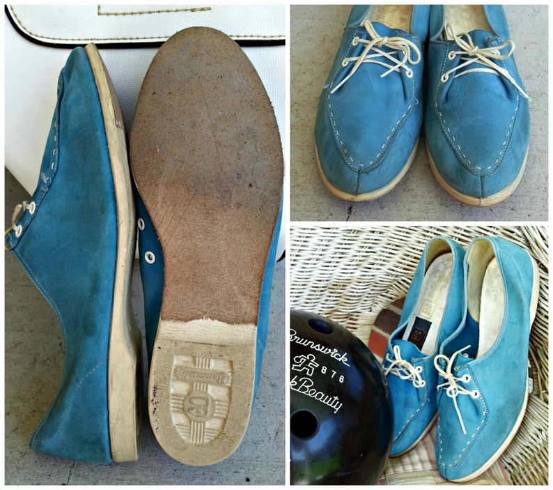Vintage Brunswick Bowling Shoes Baby Blue Women's Etsy UK