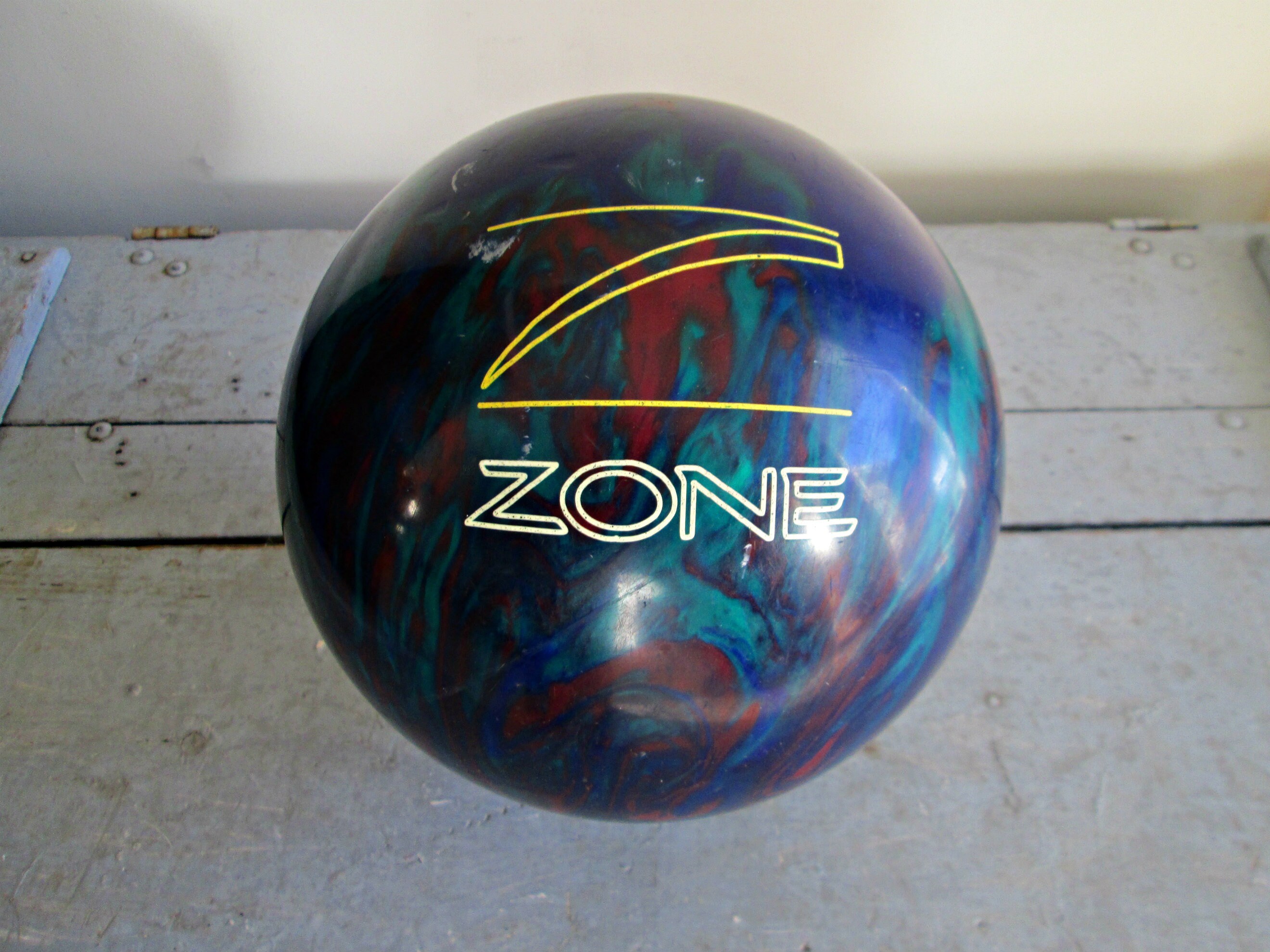 Vintage Brunswick Z Zone Bowling Ball EXCELLENT Blue Etsy Canada