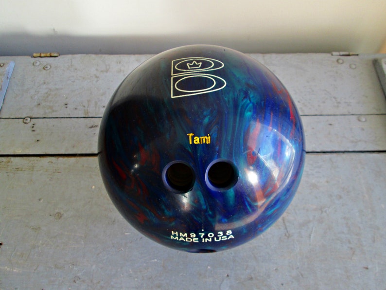 Vintage Brunswick Z Zone Bowling Ball EXCELLENT Blue Etsy