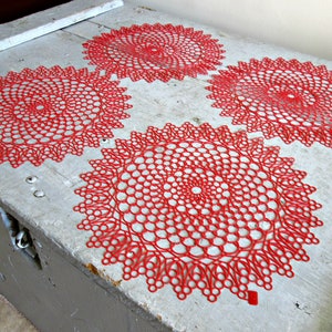 Large Plastic Vintage Doily Stencil | 10.25" Lace Plastic Doily | Perfect for Shabby Chic Decor, Mixed Media, or Scrapbooks | 1 Lace Stencil
