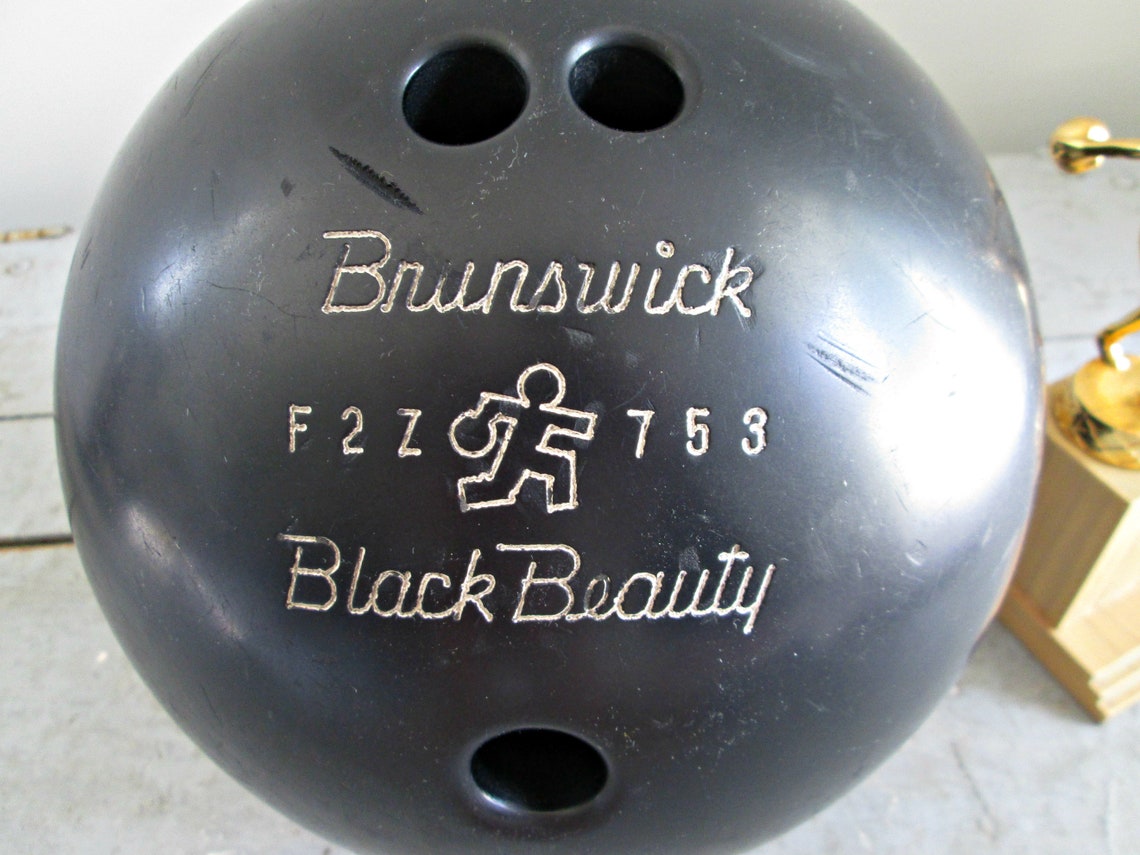 Vintage Brunswick Bowling Ball Black Beauty Bowling Ball Etsy Canada