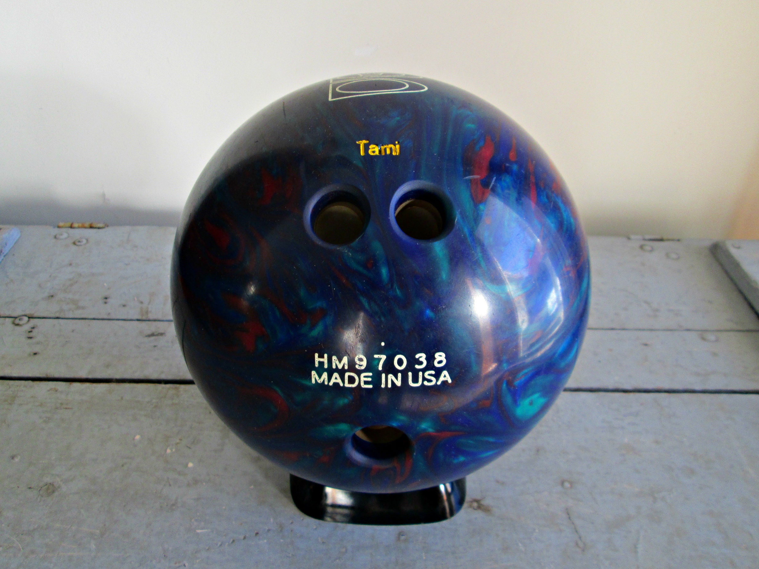 Vintage Brunswick Z Zone Bowling Ball EXCELLENT Blue Etsy Canada