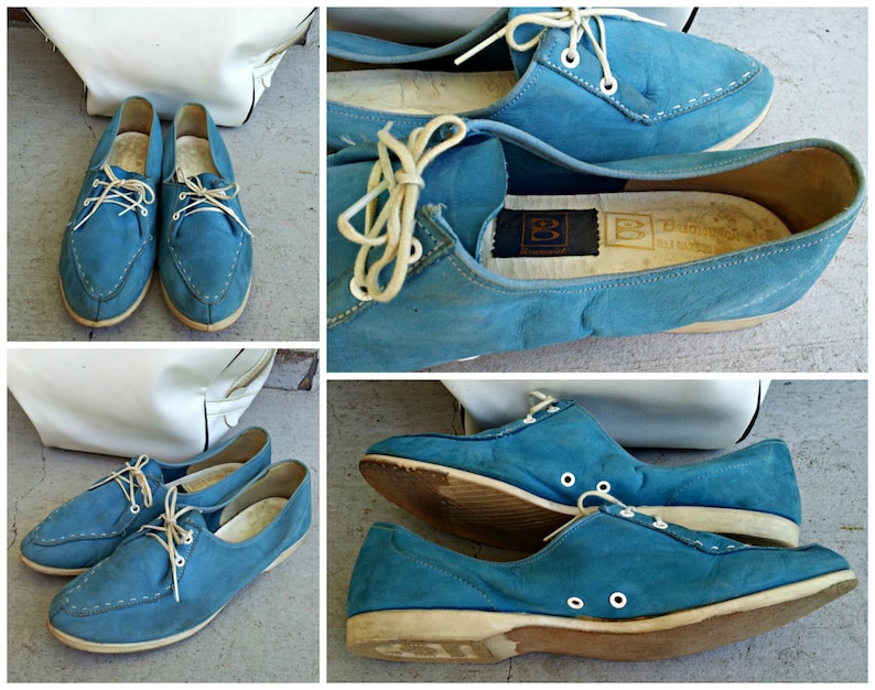 Vintage Brunswick Bowling Shoes Baby Blue Women's Etsy