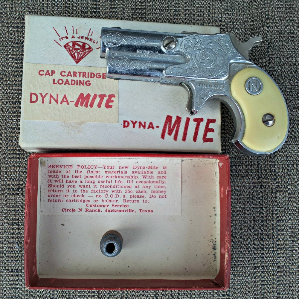 GerdKnapper ゲルトクナッパー 1993年作 水滴　供箱　書道具 Vintage Dynamite Nichols Cap Gun With Original Box - 1957 Toy Gun