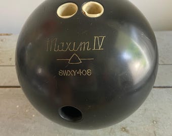 Vintage Ebonite Bowling Ball: Maxim IV Mid-century Retro Ball