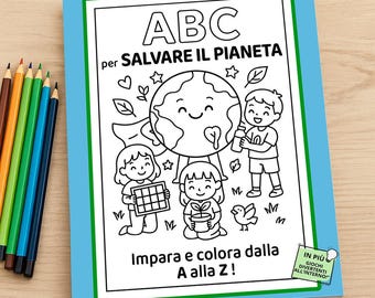 ABC Ecology Coloring Book – Educational Games & Activities (PDF)