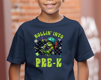 Hulk Rollin Into Pre-K Shirt, Hulk Back To School Shirt, First Day Of School T-Shirt, Pre School Shirt