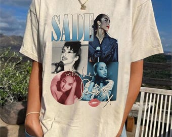 Vintage Sade 90s Concert T-shirt: Unisex Pop Music Tee - Etsy