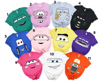 Disney Cars Birthday Shirt, Cars Custom Shirt, Personalized Cars Shirt, Cars family shirts, Birthday t-shirt for girls and boys