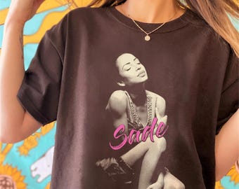 Retro Sade Shirt, Vintage Sade Adu Shirt, Sade Fan Gift Shirt, Sade Tour Shirt, Sade World Tour, Sade shirt Sade Rap Hip Hop 90 Vintage tee
