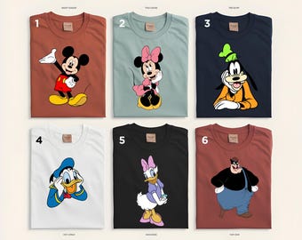 Disney Mickey And Minnie Family Matching Shirts, Mickey Mouse Clubhouse, Mickey Dad Shirt, Minnie Mom Shirt, Minnie and Mickey Custom Shirt