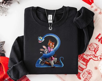 Zootopia Sweatshirt, Cute Cartoon Animal Sweatshirt, Pink Cozy Pullover, Movie Lover Gift for Fans, Zootopia Hoodie