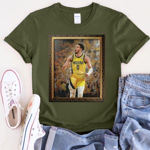 Tyrese  Haliburton Shirt, Nba Champion T-Shirt, Championship Trophy Indiana Pacers Basketball Streetwear Heavyweight Shirt